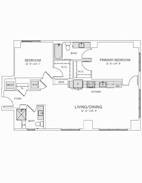 B10 C Floor Plan at AVE Tampa Riverwalk, Tampa